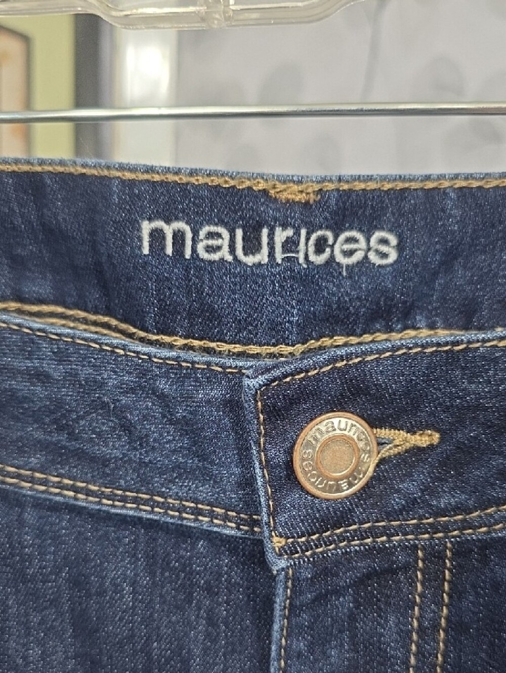 Maurices Dark Indigo Boot Cut Jeans- 14 Short - Picture 2 of 8